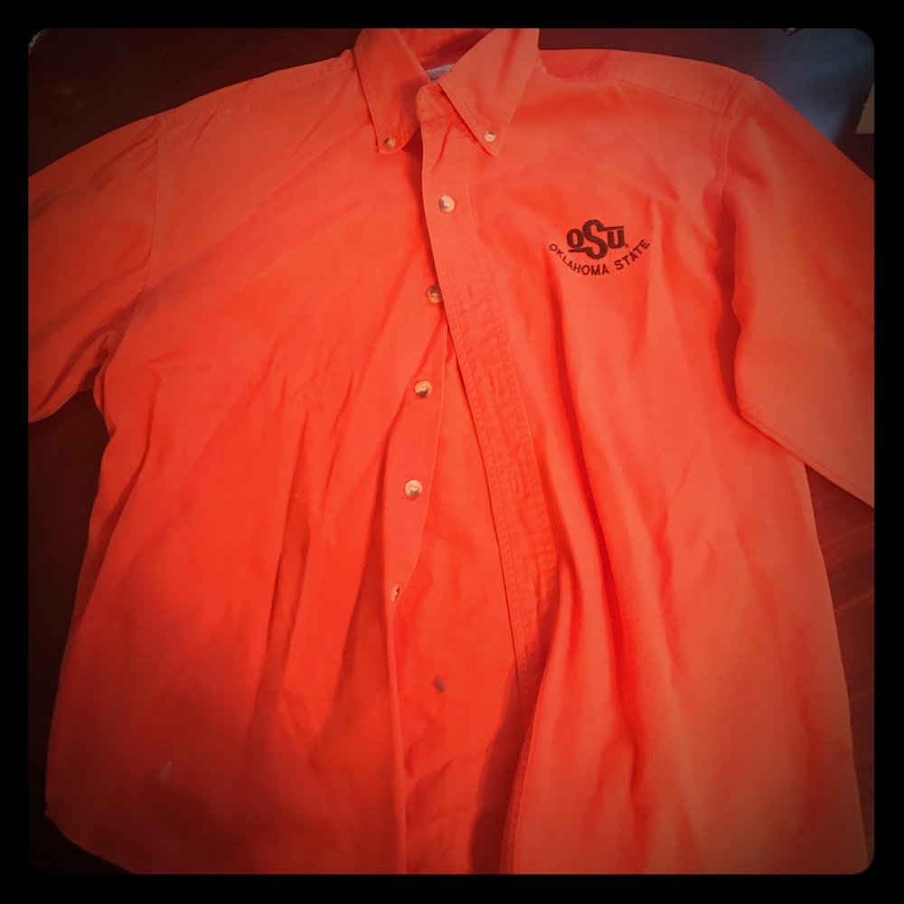 OSU button down 100% cotton
